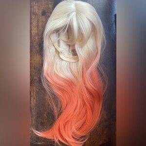Blonde and Orange Ombre Wig